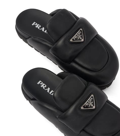 prada puffy mules|designer prada mules sale.